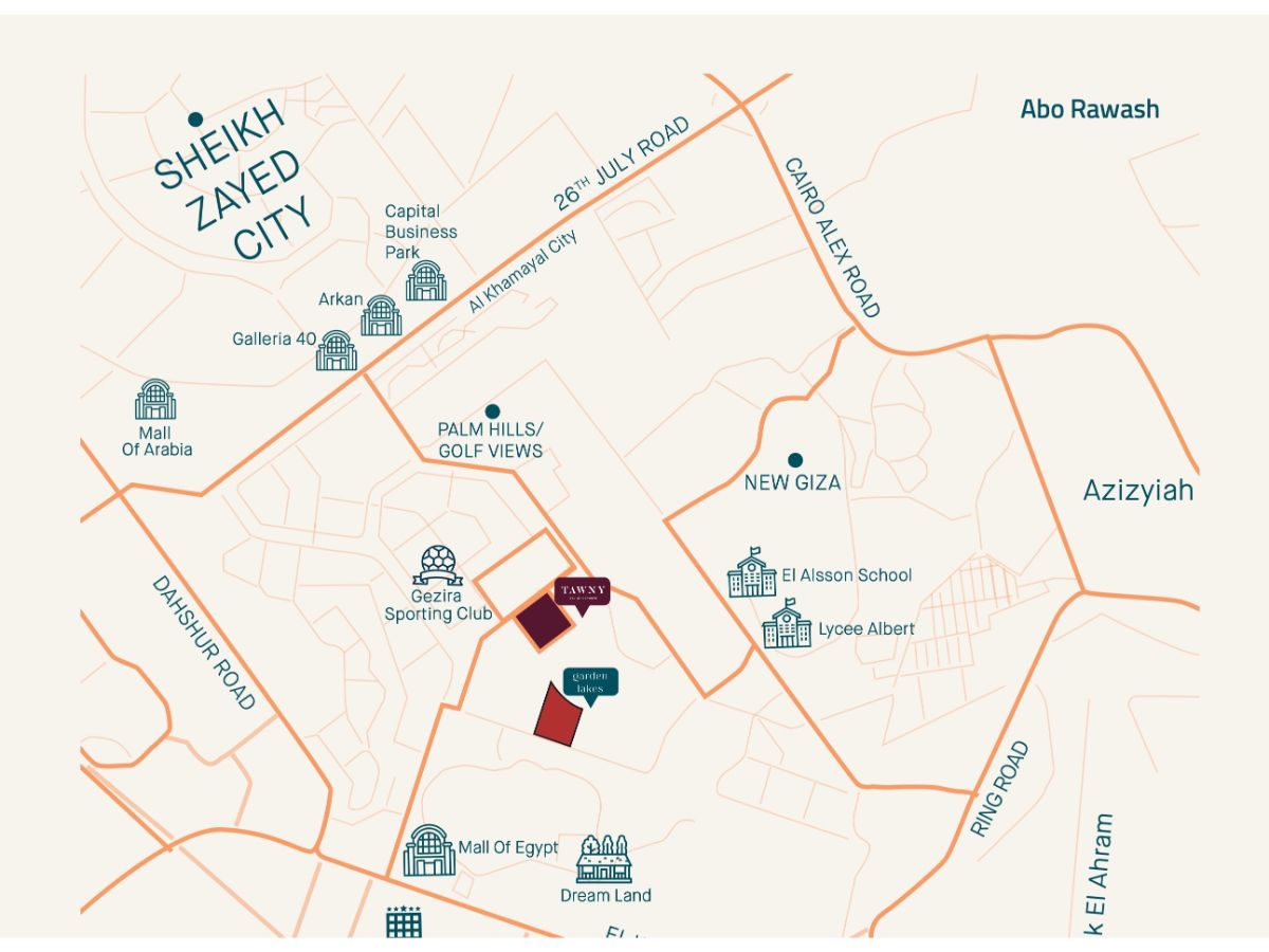 موقع Garden Lakes